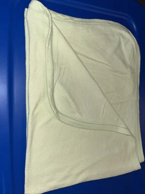 Garanimals Light Green Thermal Baby Blanket Waffle design, Vintage, 26x36 Unisex - Image 1 of 3