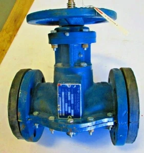 Robins-Myers LHW Pinch Valve 2-1/2" 125 Flanged Iron Butyl Sleeve 75psi CWP - Picture 1 of 11