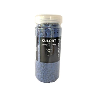 IKEA KULÖRT KULORT Decorative Craft Stones BLUE Floral .75 Kg 1.65 Pounds NEW - Picture 1 of 7