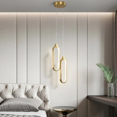LED Pendant Light Kitchen Chandelier Lighting Room Lamp Copper Bar Ceiling Light - Image 1 of 4