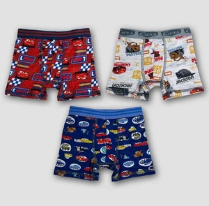 🥥 Disney Pixar Toddler Boys’ Cars 3pk Boxer Briefs Size 2T/3T🆕 - Picture 1 of 7