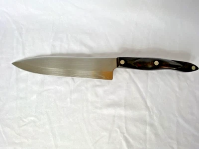 CUTCO 1728 KE Petite Chefs Knife 7-5/8" Blade Classic Dark Brown Handle USA Made - Изображение 1 из 4