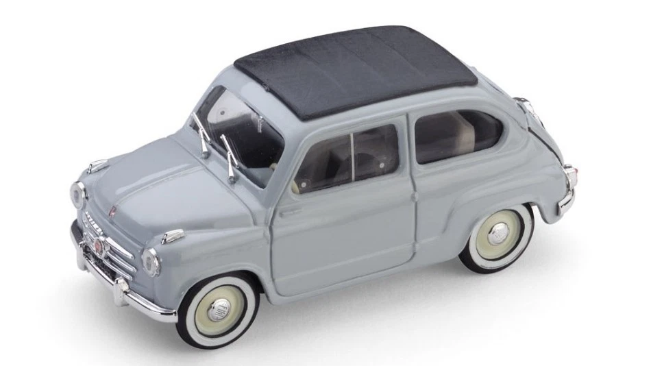 FIAT 600 CONVERTIBILE CHIUSA 1956 GRIGIO PERLA 1:43 - Immagine 1 di 1