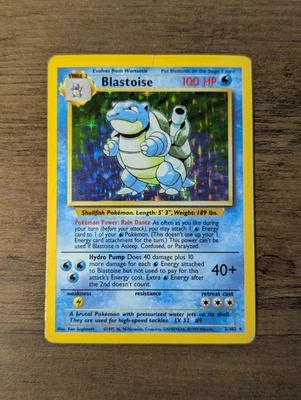 Pokemon TCG Blastoise Base Set 2/102 Holo HP - Image 1 of 4
