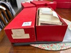 LARGE LATIN AMERICA STAMP COLLECTION IN RED STAMP BOX UNSEARCHED  MEXICO+++