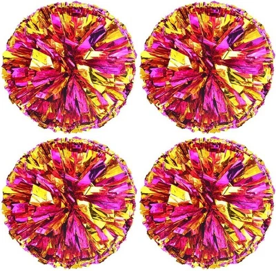 Springen Cheerleading Pom Poms, Metallic Foil & Rose Gold  - Image 1 of 4