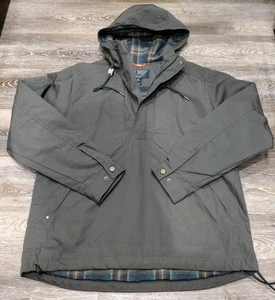 5.11 Tactical Taclite Anorak Jacket Mens Large Olive 1/2 Zip Pullover Lined Hood - Picture 1 of 10