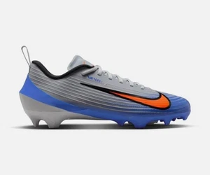 Nike Vapor Edge Speed 3 Football Cleats Grey Blue FB3303-001 NBY Men’s Size 9 - Picture 1 of 5
