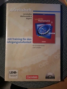 Arbeitsheft Lernstufen Mathematik 6 Bayern mit CD  und  Lösungen - Bild 1 von 3