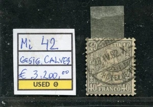 86099 - SWITZERLAND 1881 - Mi# 42 cv € 3,200.00 signed by CALVES - Imagen 1 de 1