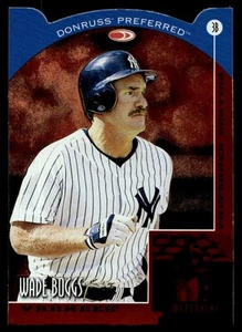 1998 Donruss Preferred DIE CUT BRONZE Wade Boggs New York Yankees #41 - Picture 1 of 2
