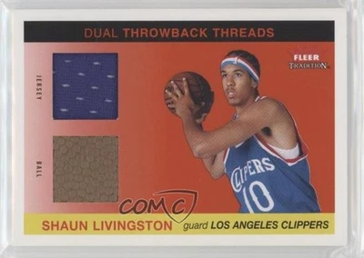 2004 Tradition Dual Throwback Threads Jersey Ball /50 Shaun Livingston Rookie RC - Imagem 1 de 2