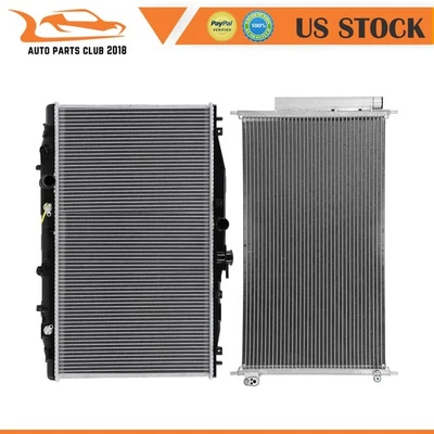 Radiator And AC Condenser Fits 2004-2006 2008 Acura TSX Aluminum Foto 1 de 4