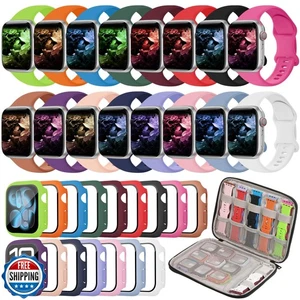 Kounlsyam 16+16 Pack Band and Case Compatible with Apple Watch Band 46mm 45mm - Picture 1 of 5