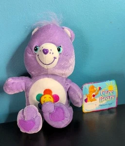 Care Bears Nanco Harmony Bear Plush Purple 2004 - Picture 1 of 8
