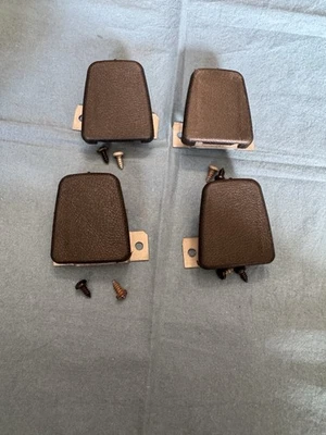 1970 Only Dodge Charger B-BODY INTERIOR HEALINER SEAT BELT BRACKET BlackPlastics - Image 1 of 4