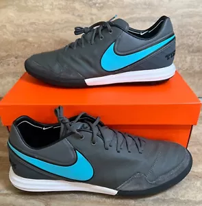 Nike Tiempo X Proximo TF Turf Futsal Soccer Shoes Black Size 12 Dark Gray - Picture 1 of 9