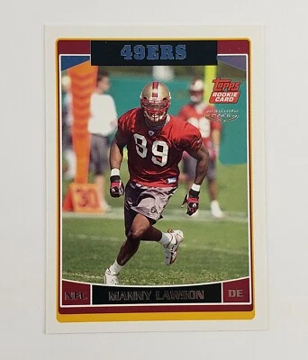 2006 Topps Special Edition Rookies  #314 Manny Lawson 49ers - Image 1 of 3