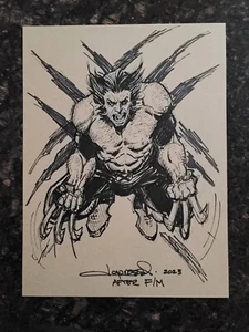 An Aaron Lopresti Original Hand Drawn WOLVERINE Art Piece #Comicsgate #CGKings - Picture 1 of 6