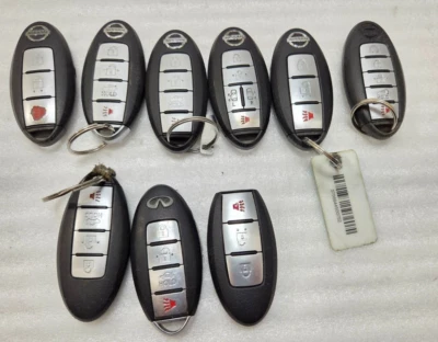 ORIGINAL LOT OF 9 NISSAN  SMART KEY LESS REMOTE OEM FOB HATCH TRUNK - Image 1 of 4