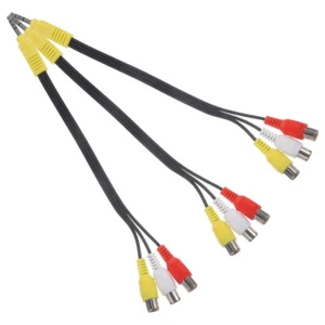 3Pcs AV Connecting Cord Multi-use AV Cord Cord Audio Adapter Reusable Connect - Afbeelding 1 van 12