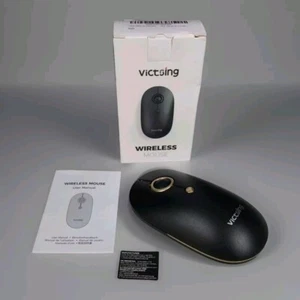 VicTsing Wireless Ergonomic Mouse Mice Noiseless For PC Laptop  Black & Gold NIB - Picture 1 of 7