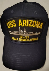 USS Arizona BB-39 Pearl Harbor hat one size snap back - Picture 1 of 5