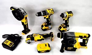 DEWALT 18V 3x5Ah Akku Werkzeug Maschinen DCD DCF DCG405 DCH273 + DCS355 Set Kit - Bild 1 von 4