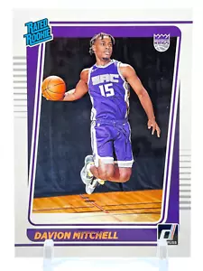 Tarjeta base de novato 2021-22 NBA Donruss Davion Mitchell clasificación #205 Kings - Imagen 1 de 1