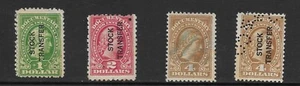 M2787 US 1915 - 1, 2, 4 DOLLARS - INTERNAL REVENUE DOCUMENTARY STAMPS - STOCK - Picture 1 of 1