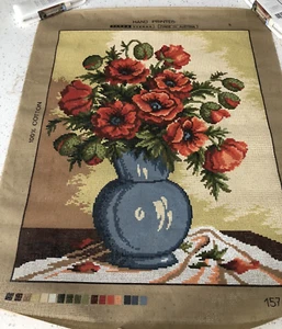Tapex Vienna Austria Needlepoint Tapestry Handpainted Canvas 16 x 20in - Picture 1 of 11