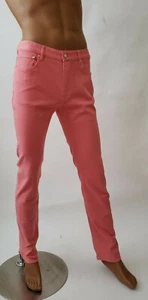 VILEBREQUIN Men's Classic Slim Straight Fit Jeans Coral 52, 54 Inseam 34" - Picture 1 of 35