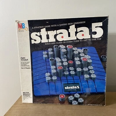 1984 Strata 5 Milton Bradley Board Game Vintage Complete! 10 To Adult Very Good - Image 1 of 4