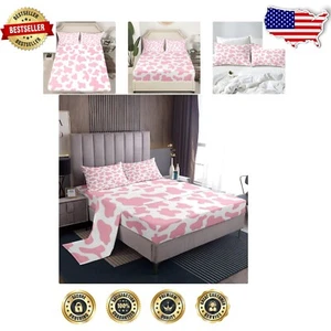Luxurious Full Size Kids Cartoon Bed Sheet Set with Animal Design - Cozy & Fun - Picture 1 of 8