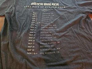 Camiseta Butch Walker Last Days Of Summer Tour Negra Talla XL - Imagen 1 de 6