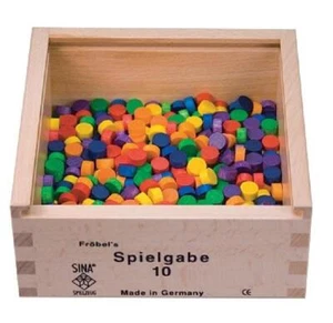 Toy Fröbel Gabe 10 Points 0 3/8in Lxwxh 5 29/32x5 29/32x2 11/16in New Game - Picture 1 of 1