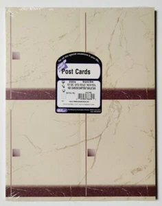 Grandes Papeles Hágalo Usted Mismo Postales "Piedra Borgoña" Mármol 100 Unidades Microperforado - Imagen 1 de 3