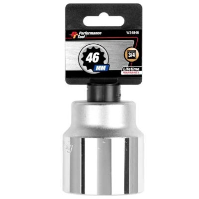 Performance Tool W34846 3/4-Inch Drive 12-Point Standard Socket 46mm - Image 1 of 3