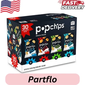 30 PACK Popchips Variety Box (0.8 oz Bags) FRESH! FAST SHIPPING! - Picture 1 of 1