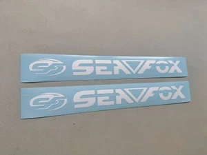 Sea Fox Boat Decals SET OF 2 Vinyl Decal Stickers - Picture 1 of 4
