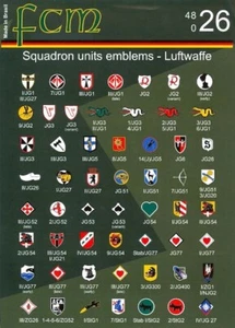 FCM Decals 1/48 SQUADRON UNIT EMBLEME FOR GERMAN WORLD WAR II LUFTWAFFE AIRCRAFT - Bild 1 von 3