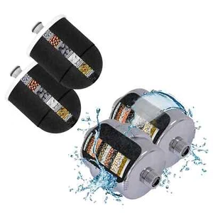 15 Stage Filtration 2 Pack Shower Filters with 2 Pack Replacement Filters - Picture 1 of 18