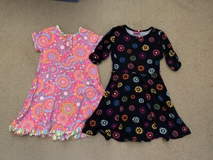 Girls Fun Designs Dresses Size 4/5/6(ish) - LOT OF 2 - Picture 1 of 1