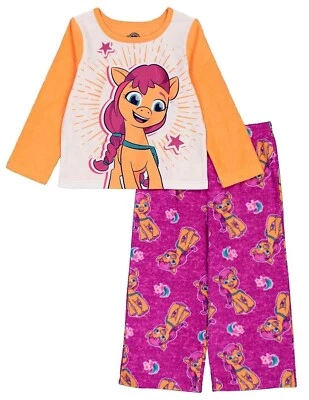 Girls My Little Pony Pajamas Set New Generation Movie Sunny Pip Toddler 3T 4T - Image 1 of 2