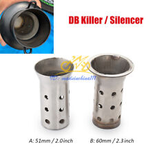 51/60mm Universal Exhaust Silencer Tip DB Killer Baffles For Muffler Link Pipe