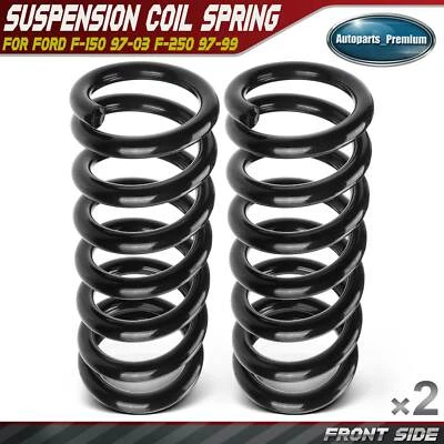 2x Front L&R Coil Springs for Ford	F-150 1997-2003 F-250 97-99 V8 4.6L 5.4L RWD - Image 1 of 4