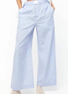 J Crew Pajama Pants PJs Cotton Wide Leg Comfort Sleeping Sleepwear Lounge Pants - Picture 1 of 15