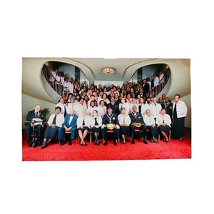 Vintage Gruppenfoto Rosalyn Ricdmon mit Prince Hall Freimaurer Bruderorden - Bild 1 von 7