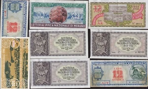 LOTTO DI 8 BIGLIETTI DELLA LOTTERIA - Foto 1 di 1