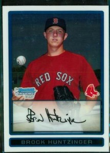 2009 Baseball Card Bowman Chrome Prospects BCP184 BROCK HUNTZINGER Red Sox